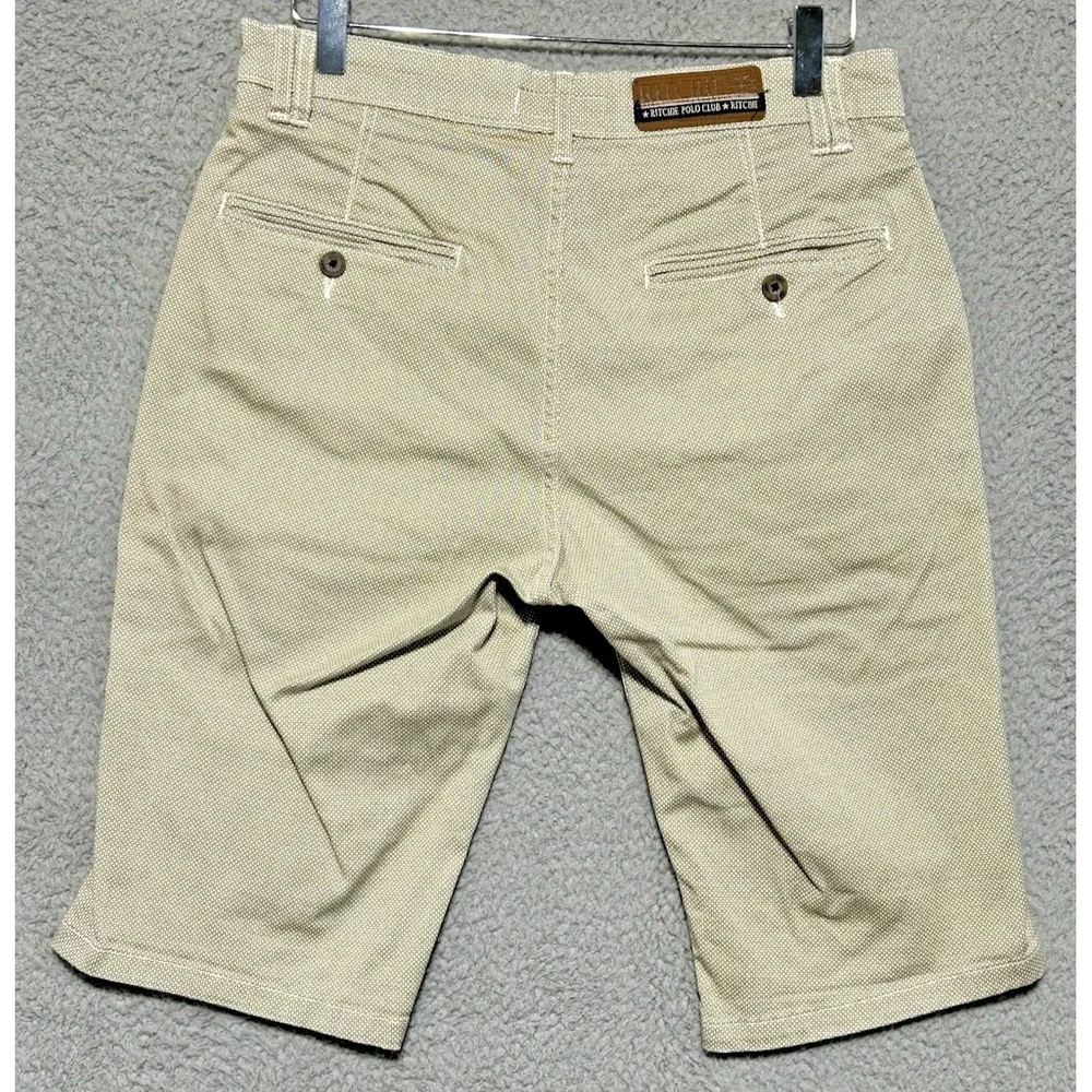 International Brand Ritchie JNS Polo Club Bermuda Shorts 28X12 Designed‎ France